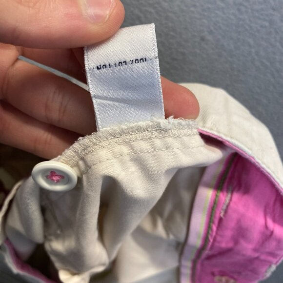 Lilly Pulitzer Women's Capri Pants Size 8 Beige Main‎ Line Fit,PocketsWide Leg - Picture 7 of 10